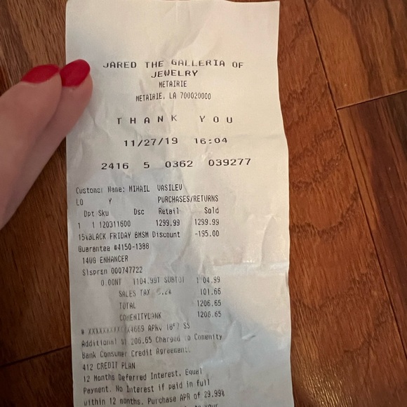 Jared Curved Diamond Wedding ring! - Picture 9 of 10